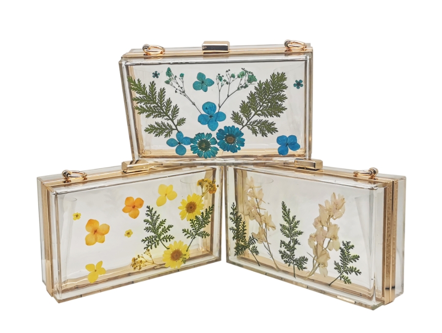 Acrylic Box Bag Yellow
