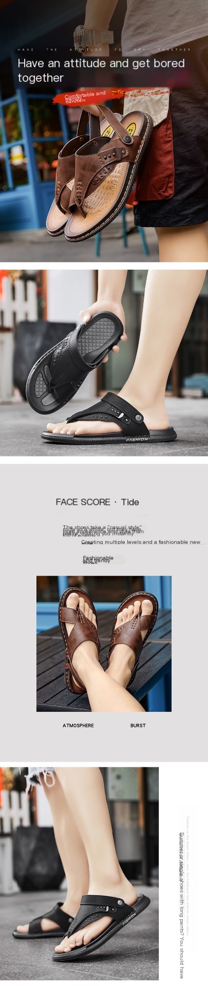 Men's Leather Sandals 1