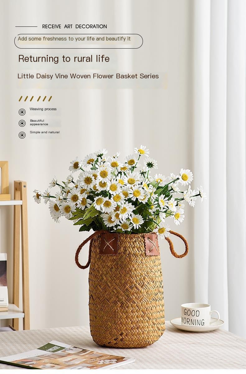Rattan Flower Basket