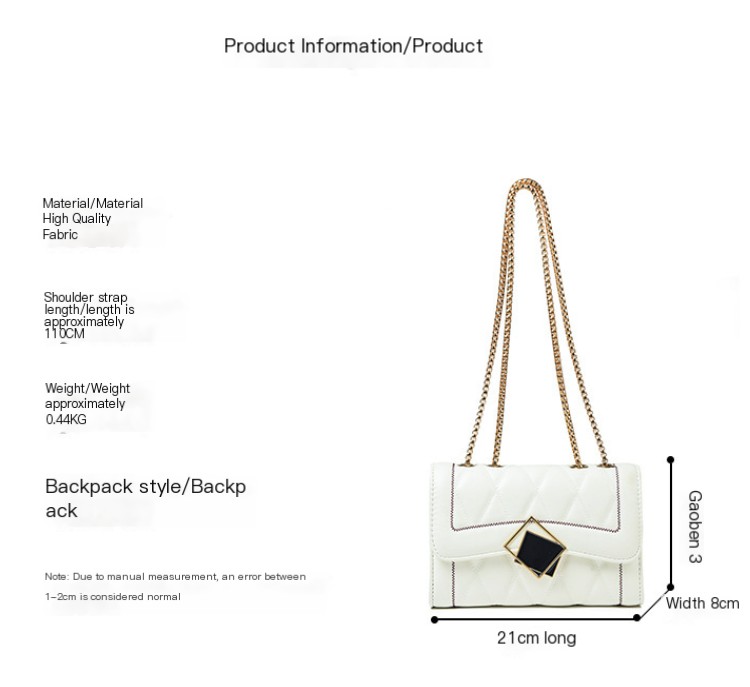 Small Square Bag White