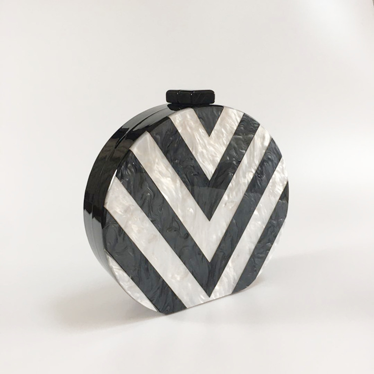 Stripes Acrylic Handbag Lifestyle Image