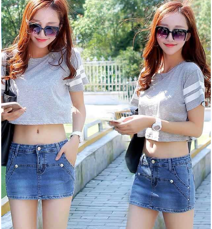 Denim Shorts Image 6