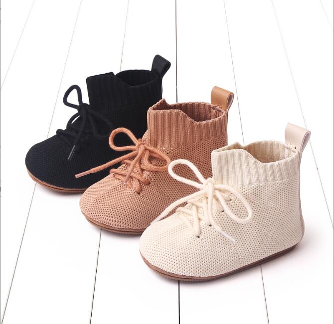 Spring Baby Fly Woven Shoes White