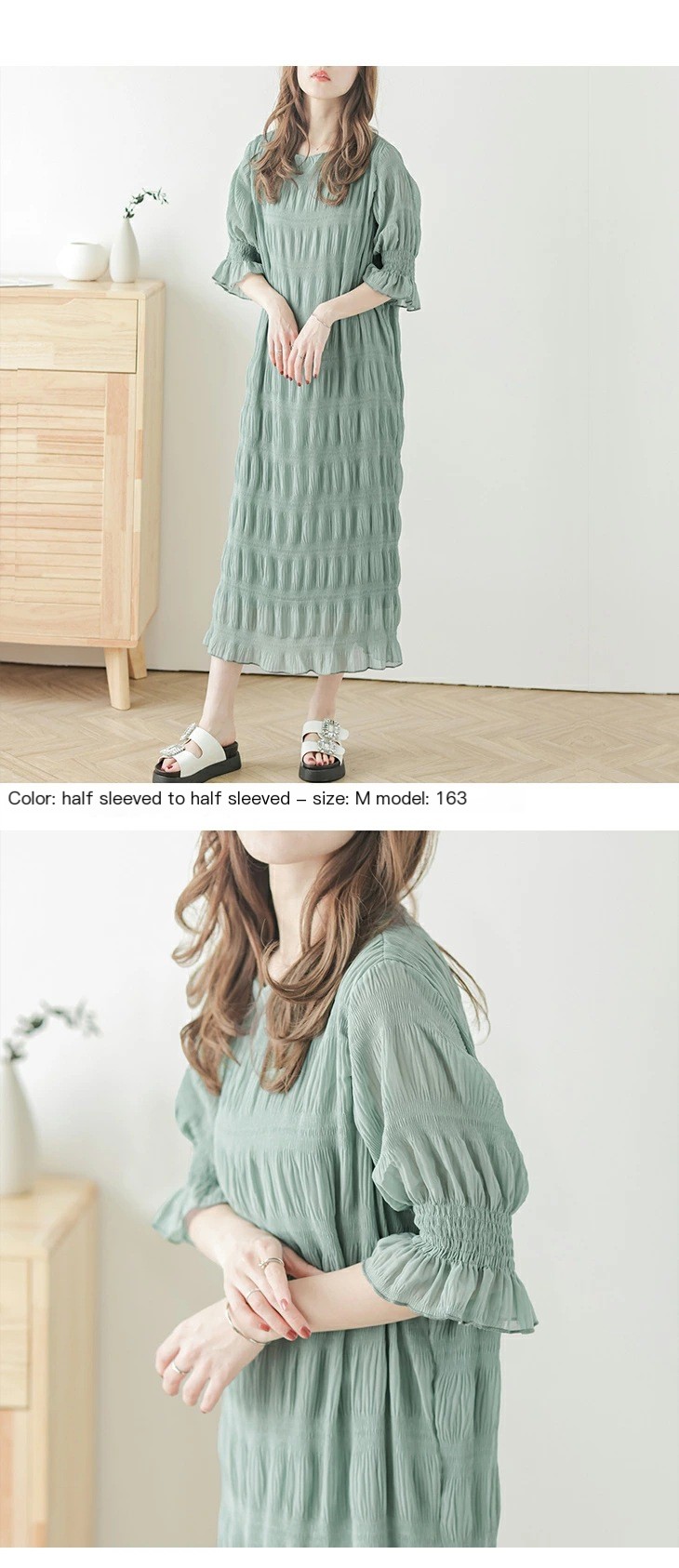 Chic Ruffled Texture Dress 3