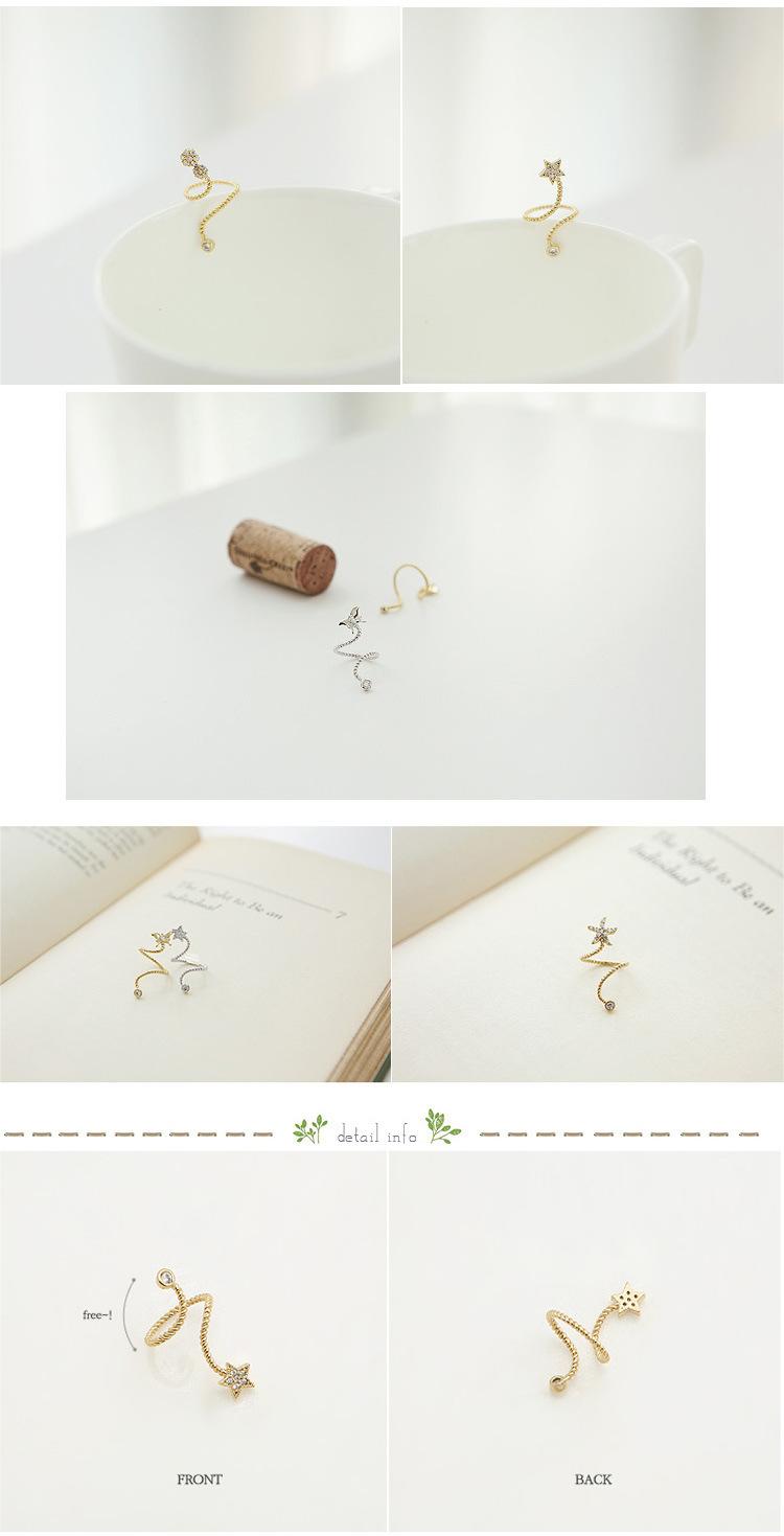 Rhinestone Starfish Flower Joint Ring