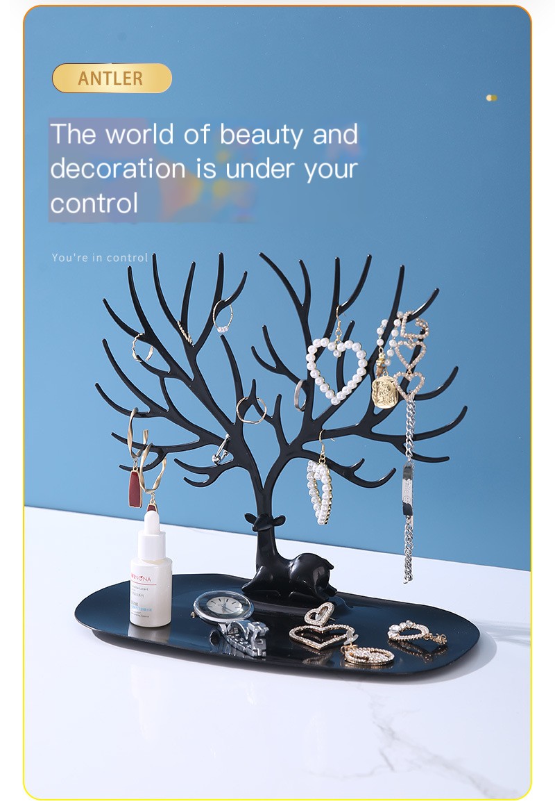 Deer Antler Jewelry Rack - Close Up