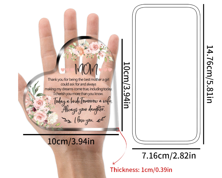 Acrylic Heart Plaque