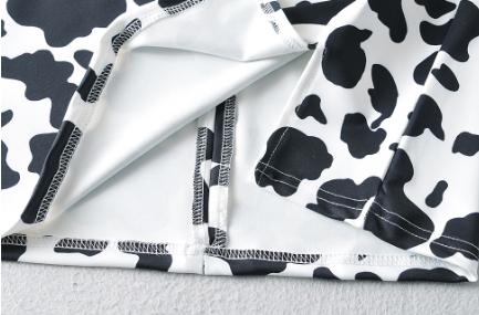 Cow Spot Print Skirt 2