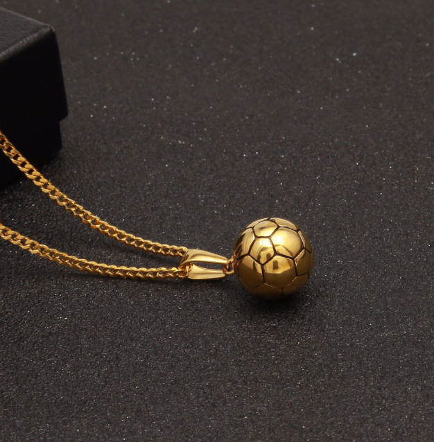 Football Pendant Necklace Image 2