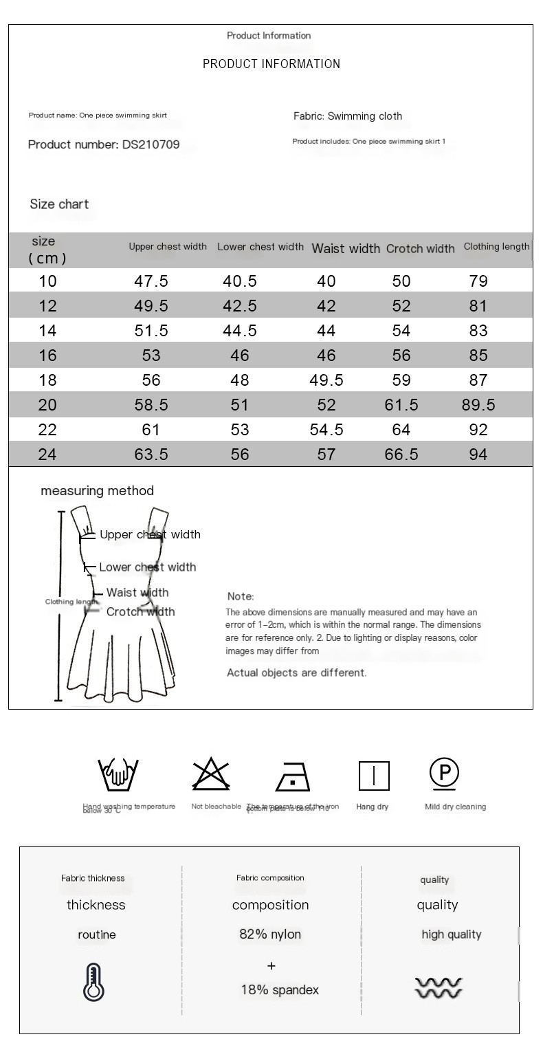2021 New Women's Plus Size One-Piece Swimsuit