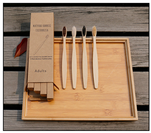 Bamboo Toothbrush Set Image 2