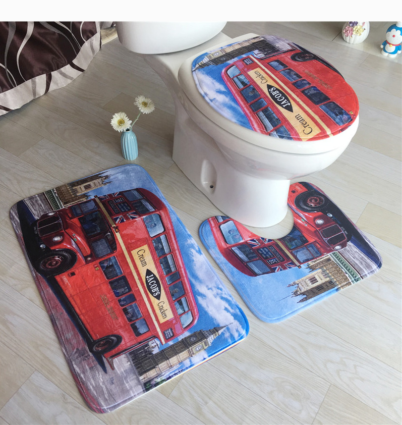 Ocean Pattern Bathroom Mat 6