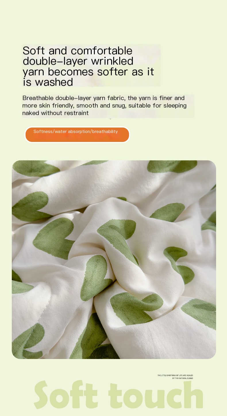Explosions Class A maternal and infant grade double-layer yarn summer quilt washed cotton soybean fiber summer cool quilt air conditioning quilt wholesale gift quilt