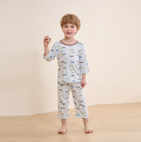 Children's Cotton Clothes Suit Image 2