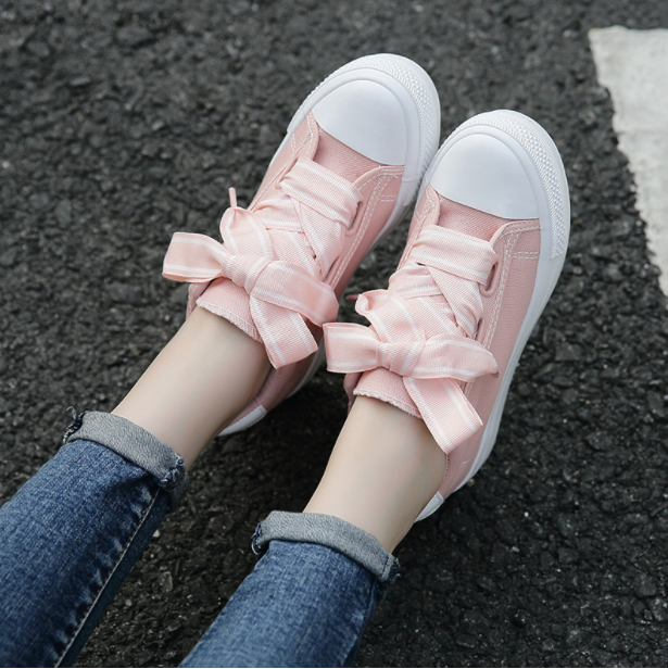 Korean-style lace-up flat shoes