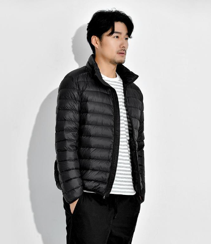 Men's Lightweight Down Jacket Detail View