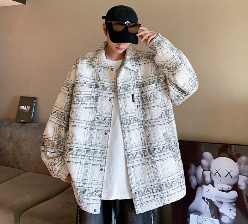 Double-Breasted Frayed Jacket Image 4