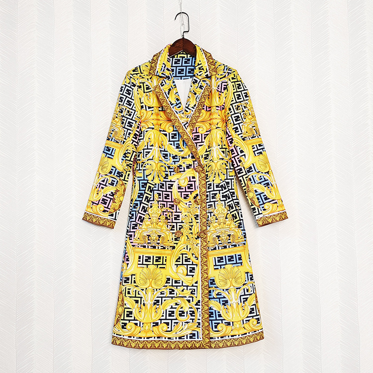 Vintage Printed Fashion Coat 6
