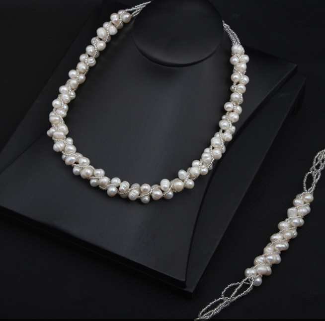 Bridal Pearl Jewelry Set 4