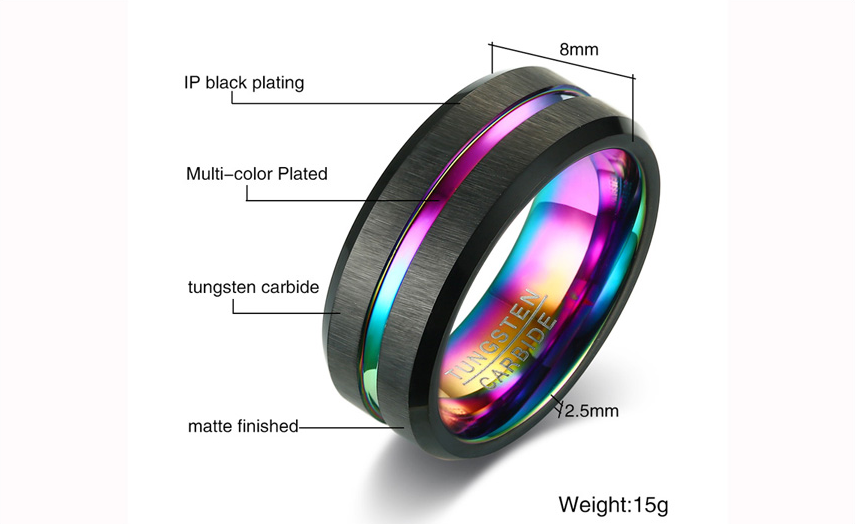 Men's Rainbow Ring Image 1