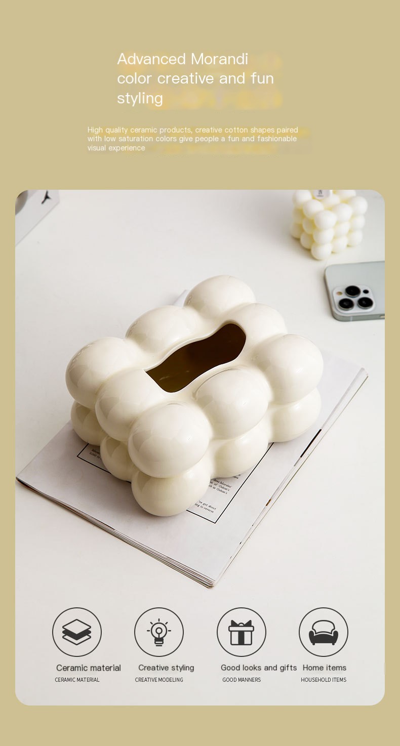 Cotton Candy Tissue Box Silver