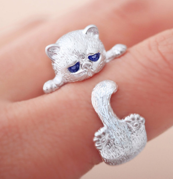 Retro Cat Ring Image 2