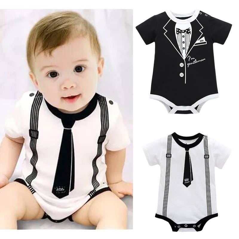 Summer Baby'S Clothing Triangle Khaki Jumpsuit Jumpsuit Climbing Suit Cotton Pattern image