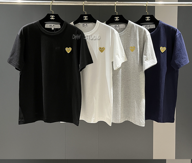 Cotton Heart Embroidered T-Shirt Image 4