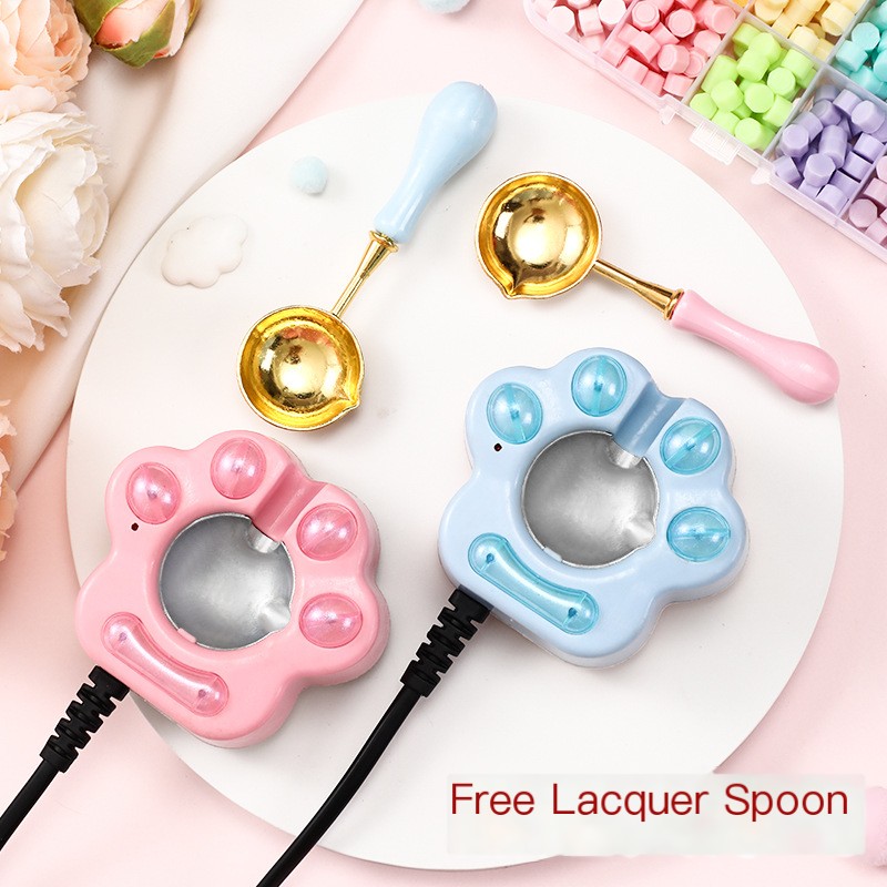 Fire paint cat's claw electric furnace retro fire paint stamp set fire paint tools Full Set pink stove children's stamp image