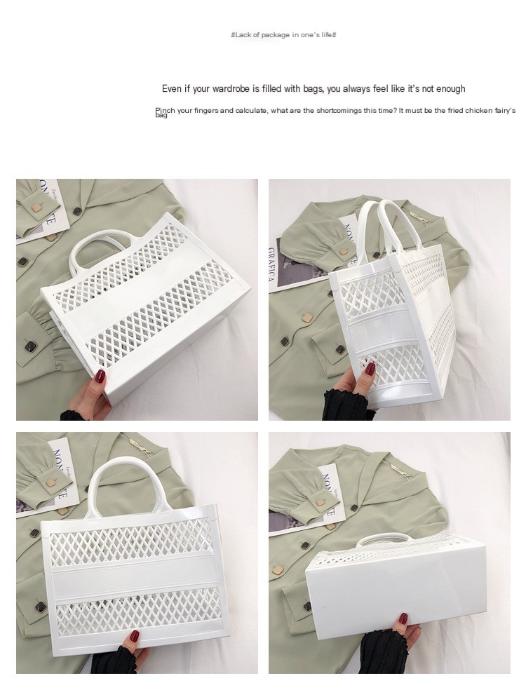 Hollow Handbag Purple