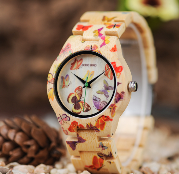 Wooden Quartz Watch Image 2