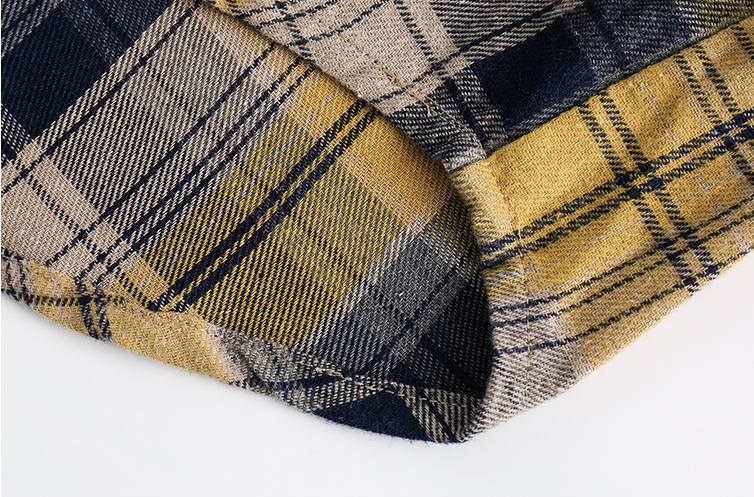 Plaid Wool Coat Image 7