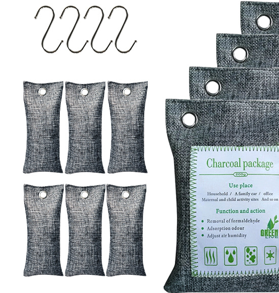 Bamboo Charcoal Air Purifying Bag in Beige