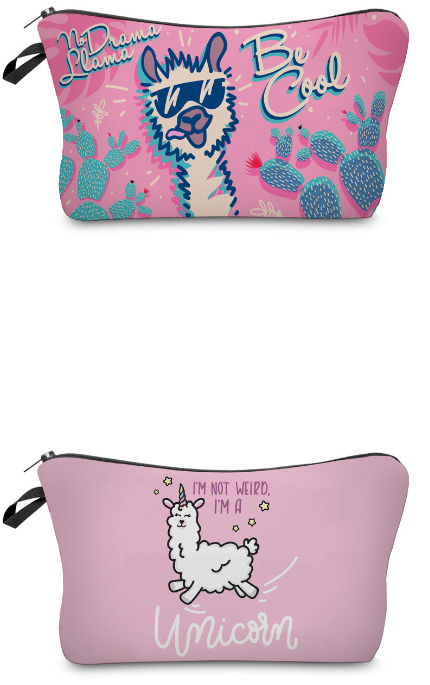 3D Llama Cosmetic Bag 7