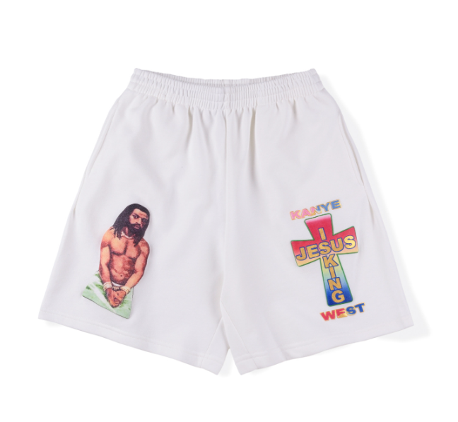 Men's Color Cross Print Peripheral Touring Shorts Detail