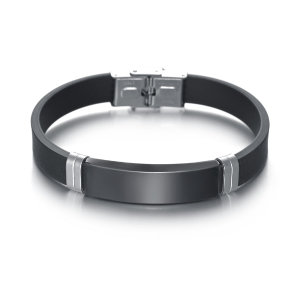 Hip Hop Bad Bunny Stainless Steel Silicone Bracelet Bangle Image 4