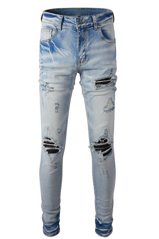 Ripped Patch Jeans Style 3
