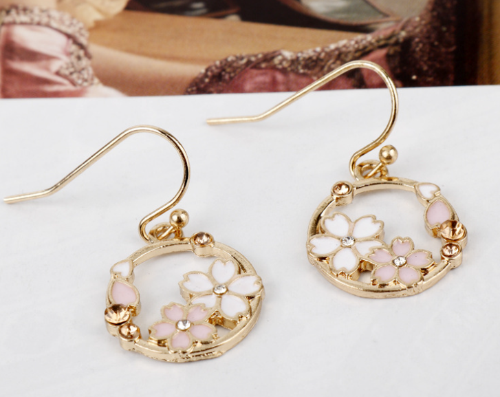 Cherry Blossom Circle Earrings 3