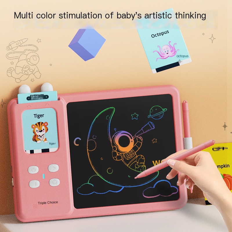 Pink LCD Graffiti Writing Tablet