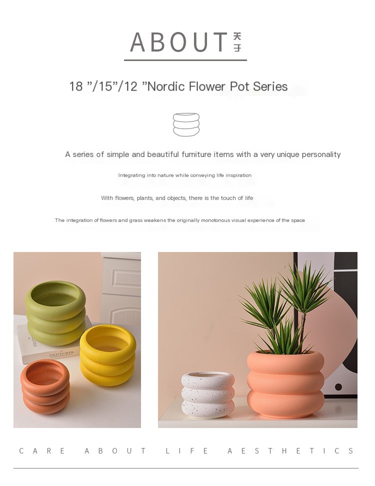 Macaron Flower Pot