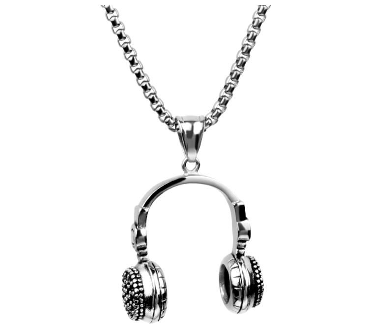 Gold Headphone Necklace