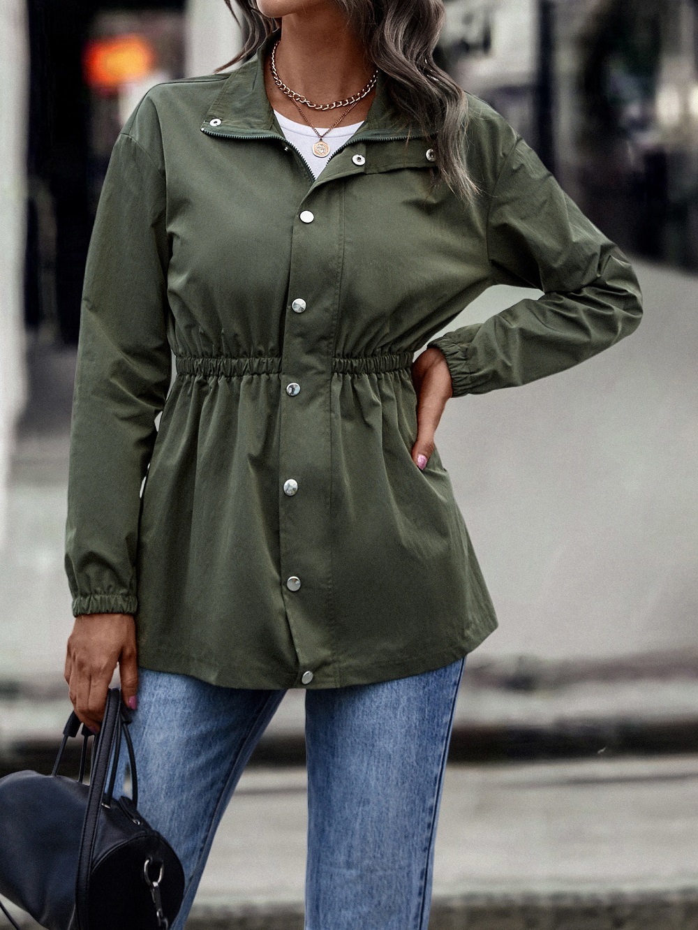 NORA Vintage High Waist Damen Sommerjacke