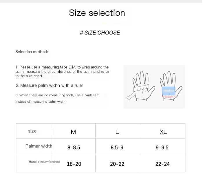 Half Finger Gloves Red