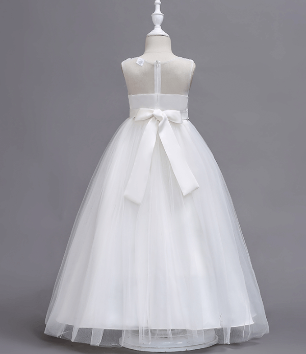 Children's Floral Sequin Princess Dress - Image 4