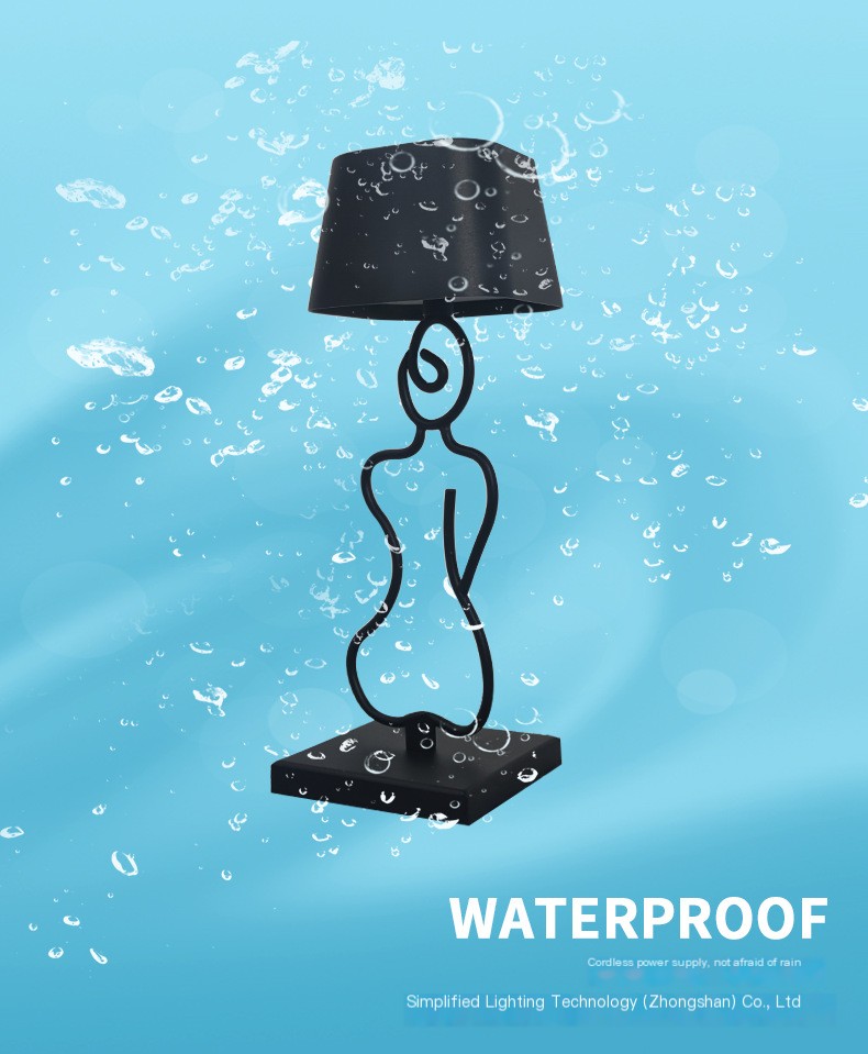 Lamp in bedroom setting