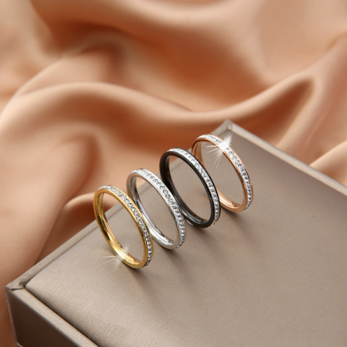 Cubic Zirconia Ring Rose Gold