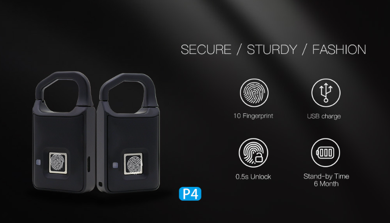 Fingerprint Mini Padlock