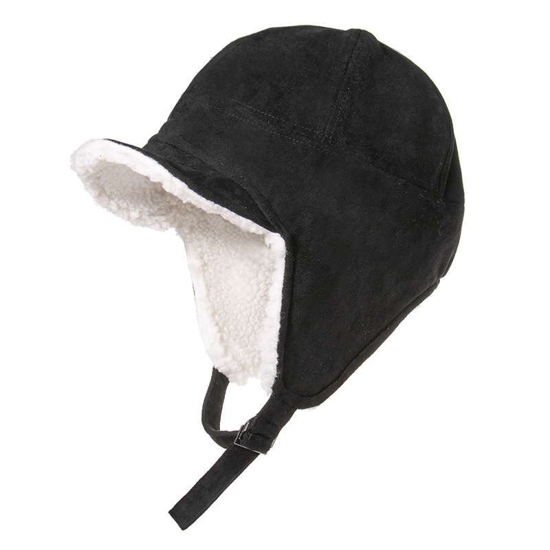 Warm Furry Pilot Locomotive Small Suede Lei Feng Hat