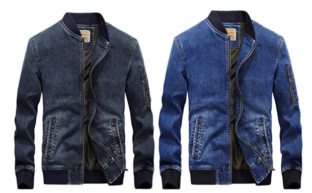 Men's Denim Jacket Light Jeans