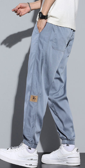 Calça Jeans em Seda Gelo